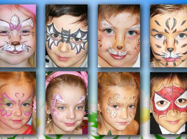 Яркие рисунки на лицаx раскрасят ваш праздник , фотография 3