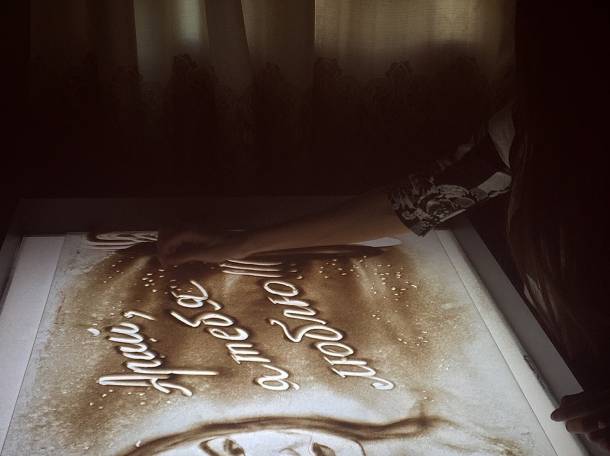 Песочное шоу в Астане, фотография 1