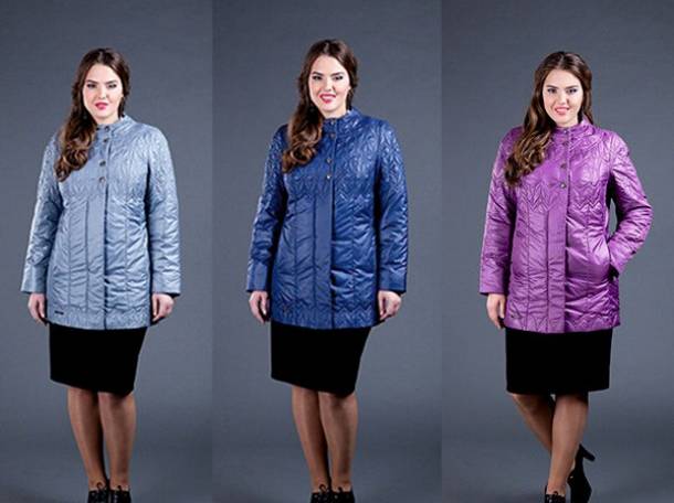 Жакет женский стеганый больших размеров, фотография 4