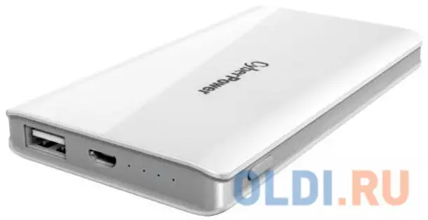 Внешний аккумулятор  cyberpower cp5000peg power bank 5000ма, белый, фотография 1