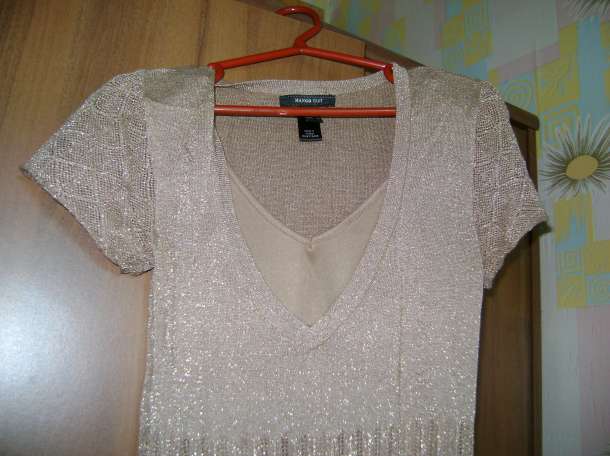 Золотистое вечернее платье, размер 42-44, фотография 2