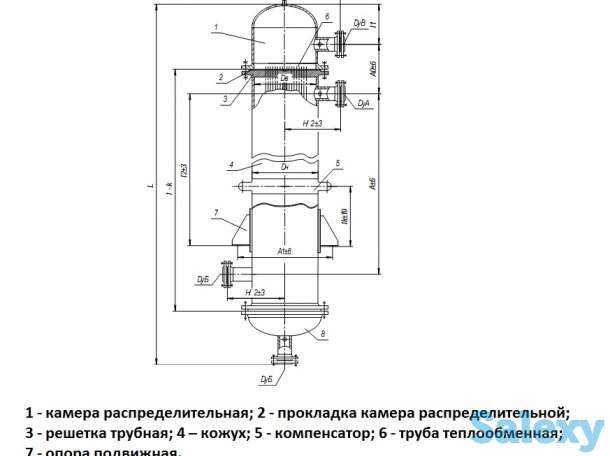 Испарители с неподвижными трубными решетками типа ИН, ИК с условным давлением от 1,6 МПа до 6,3 МПа, фотография 2