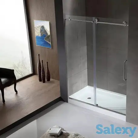 Стеклянные перегородки, Душевые кабины, Перила и ограждения Козырьки из стекла,, фотография 4