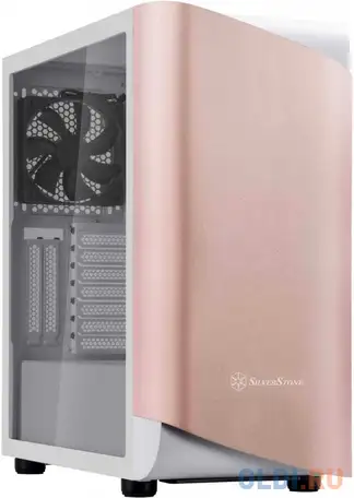 Корпус atx silverstone sst-sea1gw-g без бп белый розовое золото, фотография 1