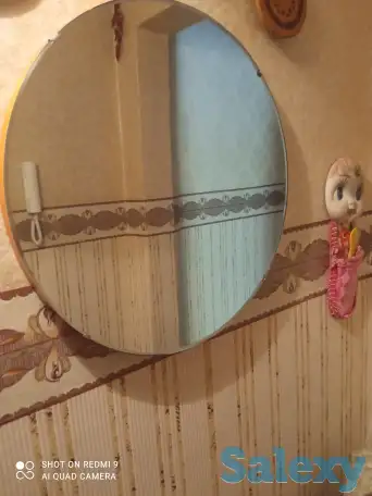 Круглое настенное зеркало, фотография 1