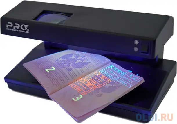 Детектор банкнот pro 12 lpm led т-06797 просмотровый мультивалюта, фотография 1