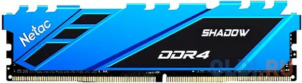 Оперативная память для компьютера netac shadow dimm 16gb ddr4 3200 mhz, фотография 1
