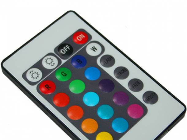 Цветной светододный прожектор LED с пультом управления, фотография 2