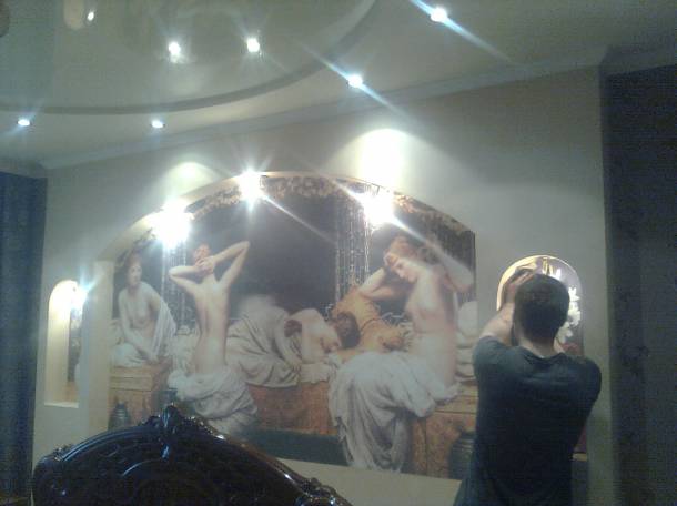 Натяжные потолки,фрески,панно,фотопечать,светодиодные лампы., фотография 6