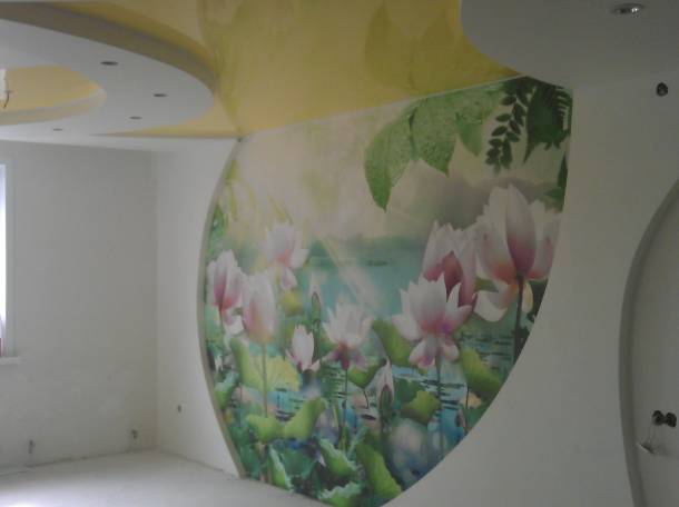 Натяжные потолки,фрески,панно,фотопечать,светодиодные лампы., фотография 9