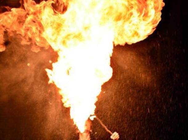 Огненное шоу в Алматы, фотография 1