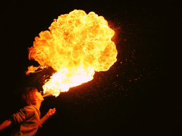 Огненное шоу в Алматы, фотография 3