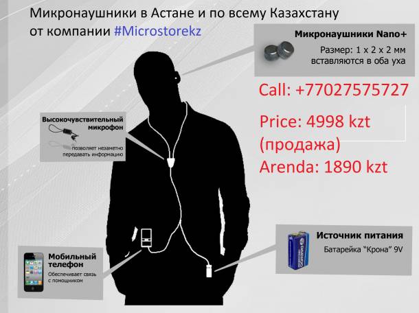Микронаушники в Астане и по РК, фотография 5