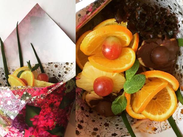 Букеты из фруктов , фотография 1