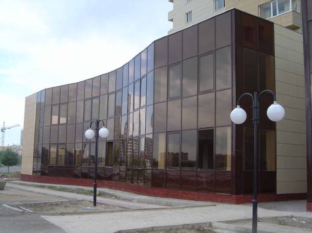 Установка витражных фасадов, окон и дверей, фотография 7