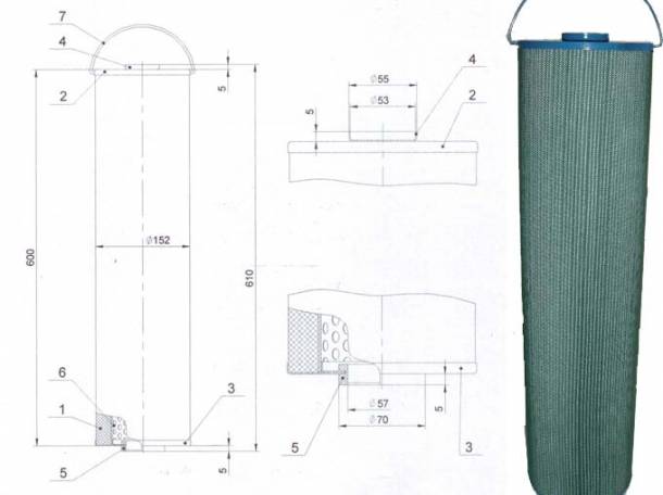 Фильтр ФП-3ПП 2,5 мкм, фильтрующий элемент ФП-3ПП 2,5 мкм, фотография 1