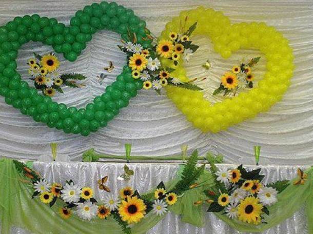 Оформление президиума молодоженов, залов на дни рождения, корпоративов!!!, фотография 10