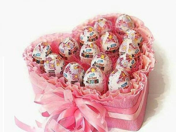 киндер,торты,памперсов,конфеты,розы, куклы,корзины,коробки, фотография 1