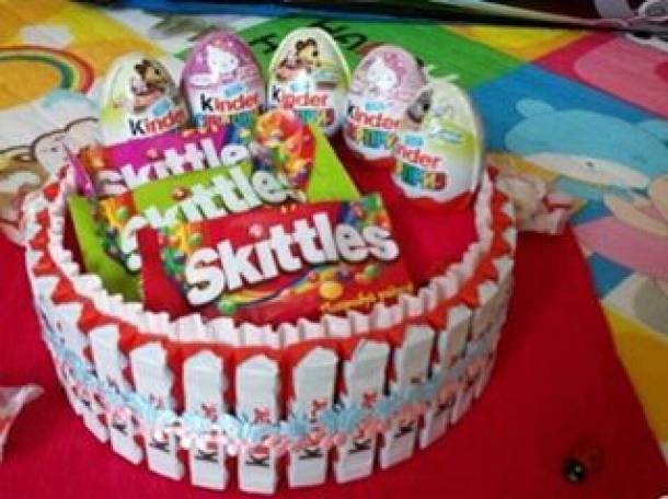 киндер,торты,памперсов,конфеты,розы, куклы,корзины,коробки, фотография 4