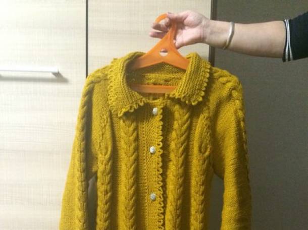 вязаный кардиган, фотография 3