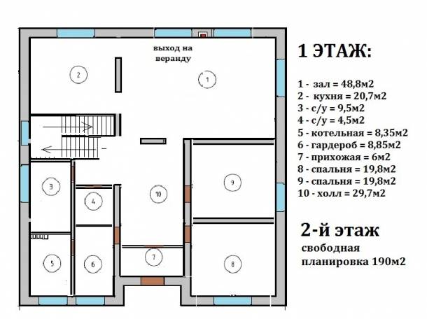 Коттедж г. Челябинск, 290м2, 13 соток, Элитное место, фотография 3