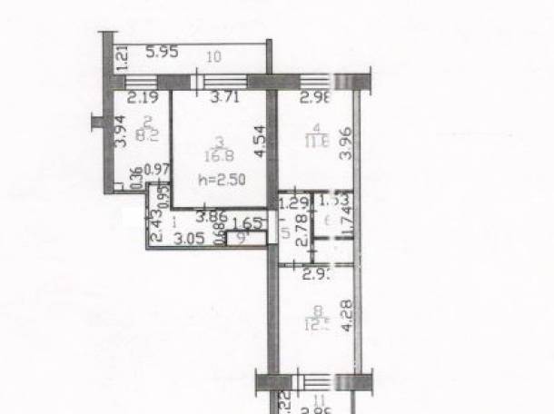 Продам 3 комн 37 000 000 тг 9/9 эт улучш кирп, Набережная им. Е.П.Славского 40, фотография 8