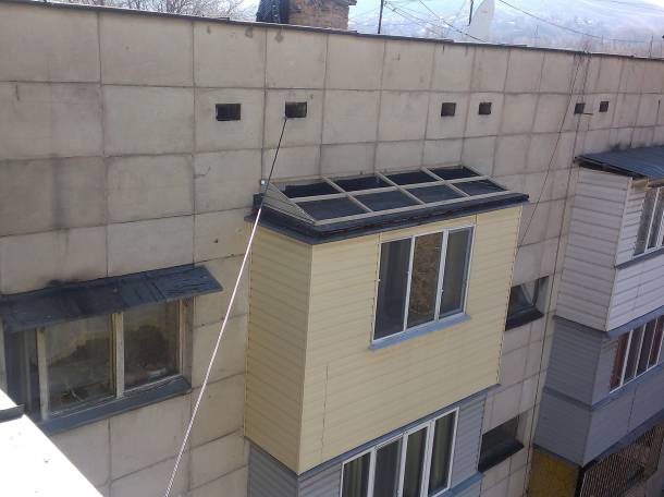 Ремонт кровли балконного козырька недорого в Алматы, фотография 1