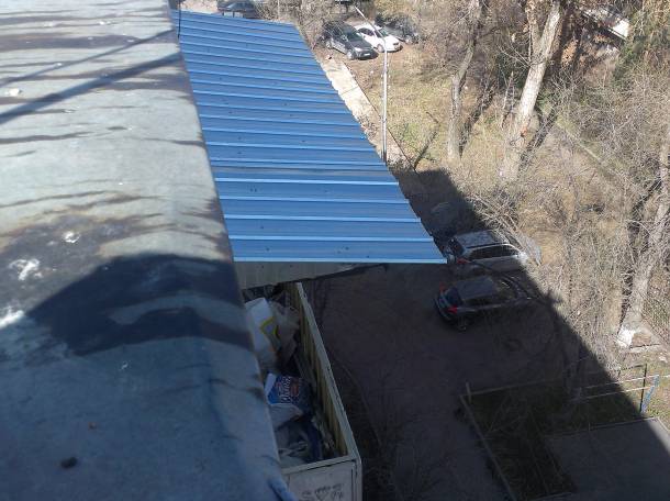 Ремонт кровли балконного козырька недорого в Алматы, фотография 2