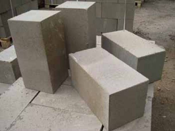 шлакоблоки, пескоблоки, балласт, песок, цемент, фотография 2