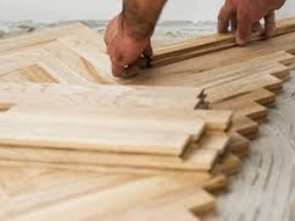 Укладка паркета, ламината,шпунта, фотография 1