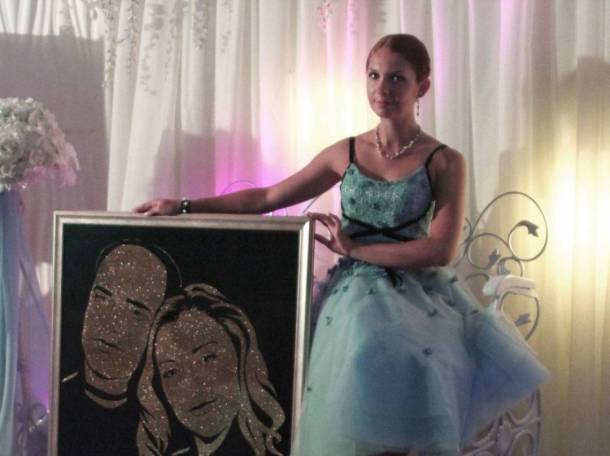 Блесточный портрет на заказ от TESLA Art Lab  , фотография 2