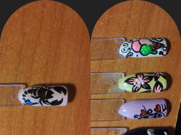 маникюр, гелевое покрытие, дизайн, фотография 3