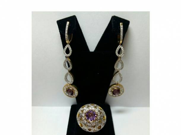 Набор серьги и кольцо, фотография 1