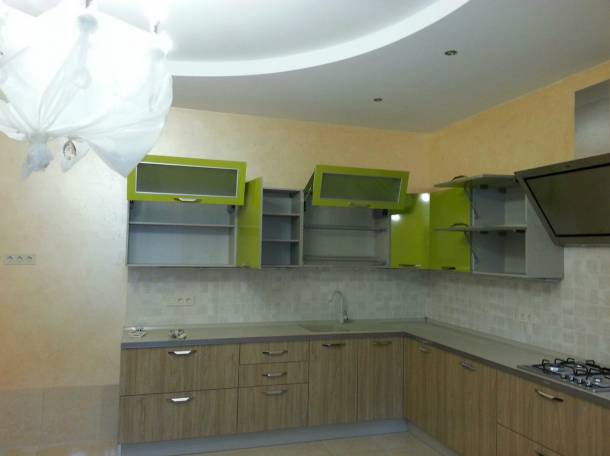 Кухня акриловая, зеленая,Европейское качество., фотография 1