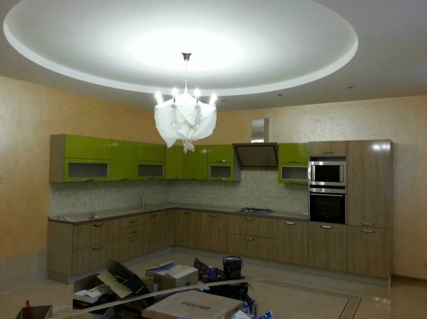 Кухня акриловая, зеленая,Европейское качество., фотография 3