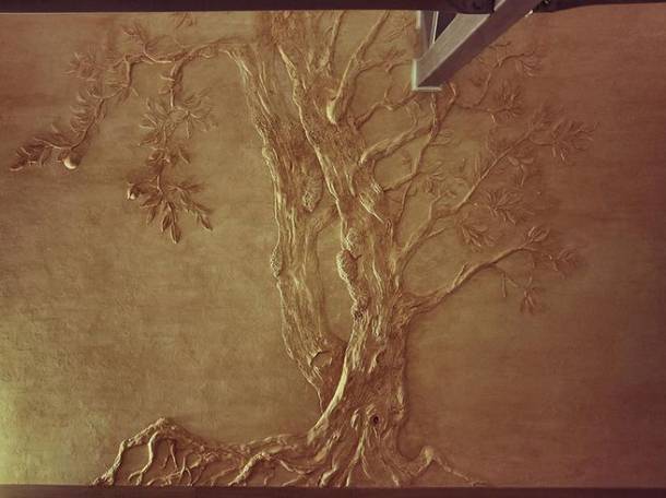 3D барельеф в интерьере, фотография 3