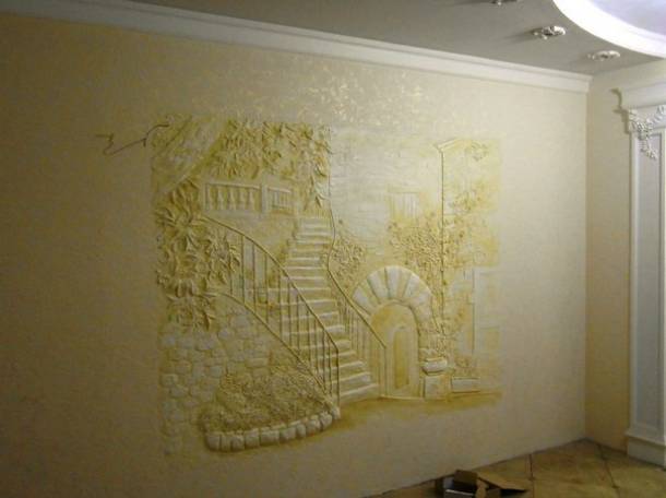 3D барельеф в интерьере, фотография 9