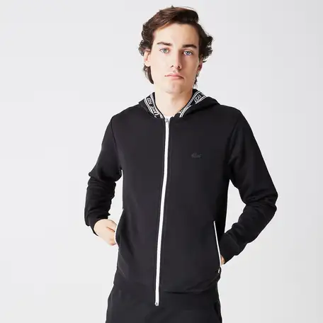 Мужская толстовка lacoste на молнии с капюшоном, фотография 1