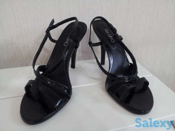 Босоножки черные Via Uno (Бразилия), недорого, фотография 1