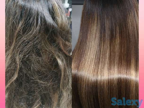 Кератиновое выпрямление, услуги парикмахера, фотография 1