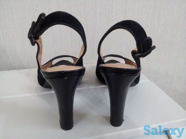 Туфли черные Geox (Италия), замшевые, недорого, фотография 5