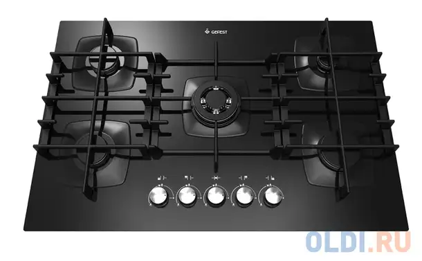 Варочная панель газовая gefest сг сн 2340 черный, фотография 1