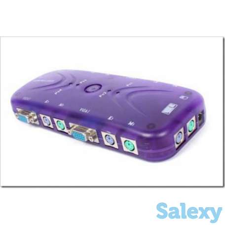 KVM Switch 4 port manual, KYS-104 SHWD PS/2. 1 шт. Б/У, фотография 1