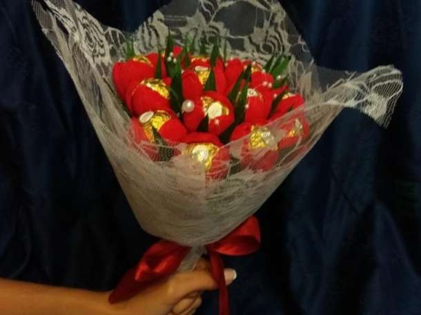 Сладкий букет из конфет, фотография 2