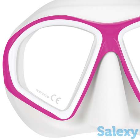 Маска для плавания mares sealhouette, для взрослых - ц.обт.белый, ц.р.бело-розовый, фотография 2