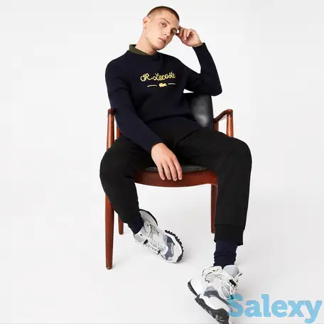 Мужской свитер lacoste из смеси шерсти и хлопка, фотография 1