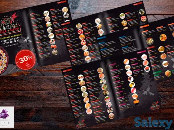 Разработка дизайна: визитка, логотип, буклет, фирменный стиль, меню, фотография 5