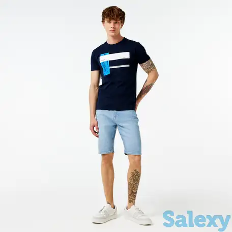 Мужские джинсовые шорты lacoste, фотография 1