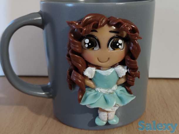 Кружки с оригинальным декором из полимерной глины, фотография 2