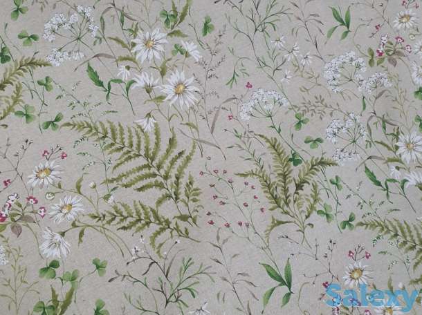 Итальянская скатерть, цветы луга, с тефлоновым покрытием, фотография 1